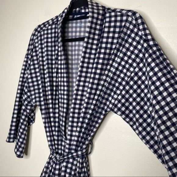 Draper James Louise Robe in Gingham Extra Small - Picture 3 of 7